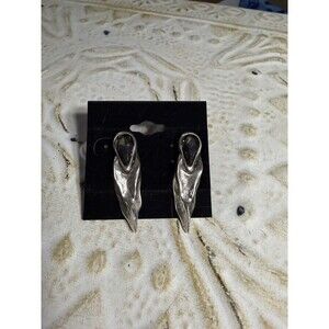 Chanour Pewter Smoky Crystal Earrings